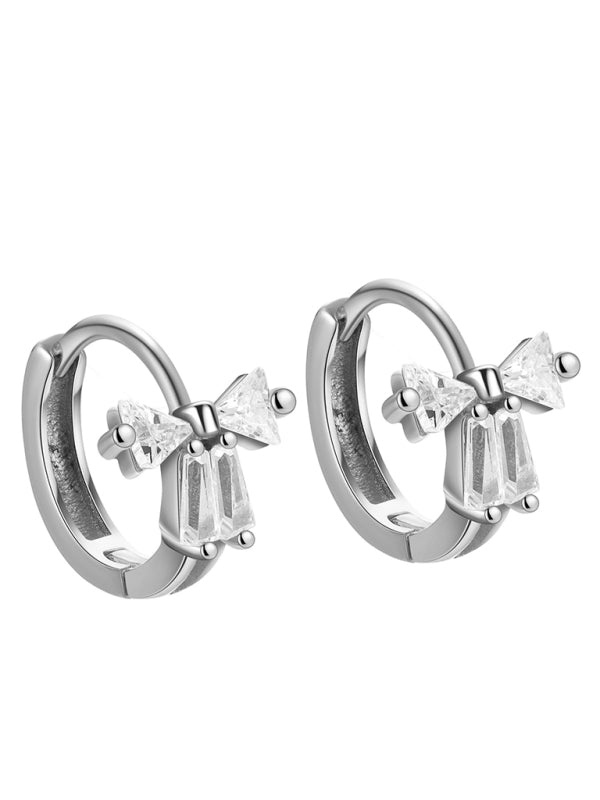 Women's Exquisite and Cute Bow Heart Shape Earrings