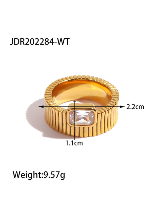 Fashionable zircon ring INS internet celebrity ring pair ring jewelry Pattern7