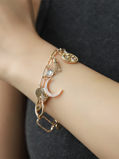 Modern Starry Sky Magic Necklace Bracelet Earrings Pattern2 FREESIZE