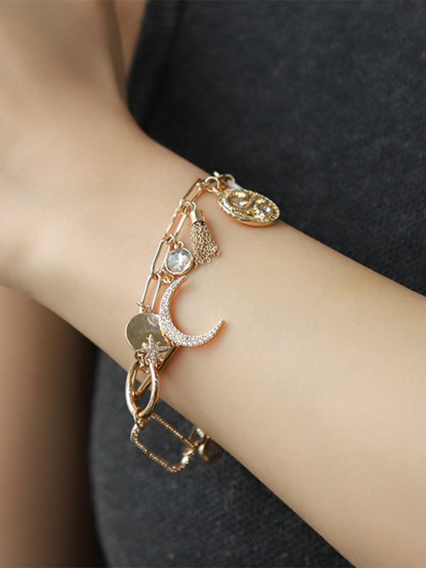 Modern Starry Sky Magic Necklace Bracelet Earrings Pattern2 FREESIZE