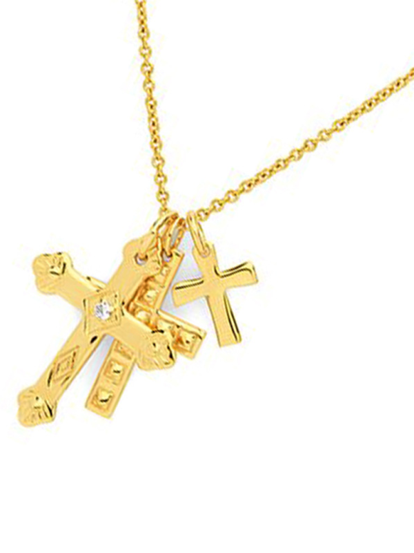 Cross multi-layer pendant personalized retro pendant jewelry