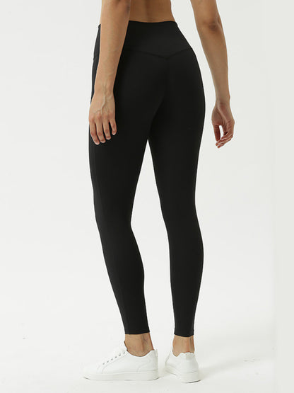 Women's High Elasticity Knit Leggings - Four Season Mid Waist