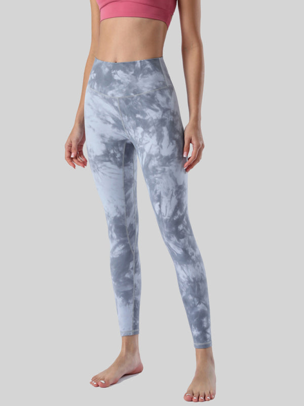 Women's High-Waist Yoga Capri Leggings - Brushed Soft & Tummy Control Star gray