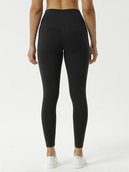 Women's High-Waist Hip-Lift Yoga Leggings - Compression Fit