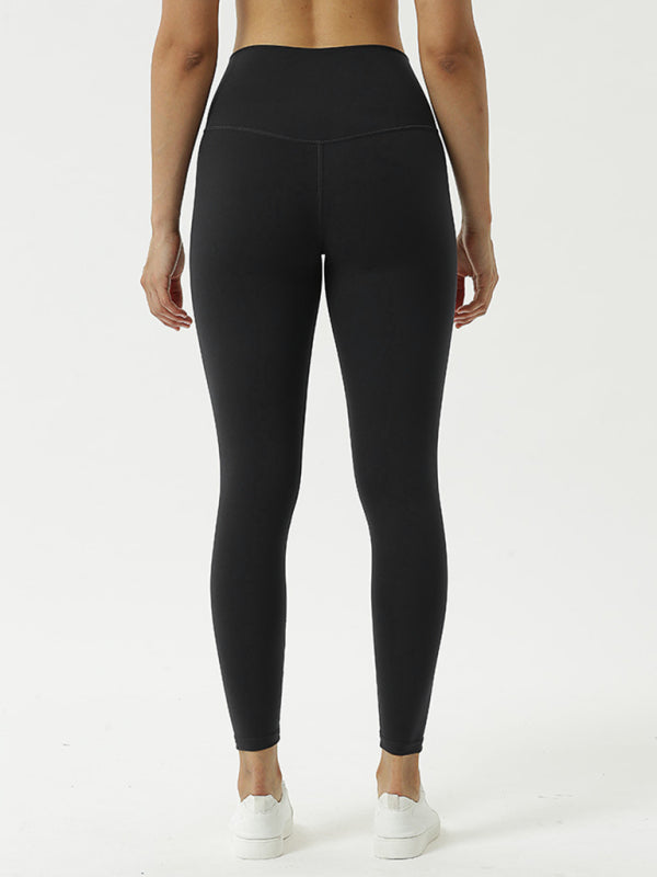 Women's High-Waist Hip-Lift Yoga Leggings - Compression Fit