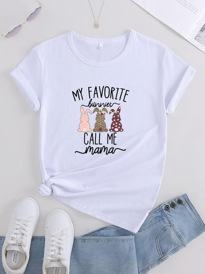 Cute Round Neck Knit Top for Women in Spring-Summer White