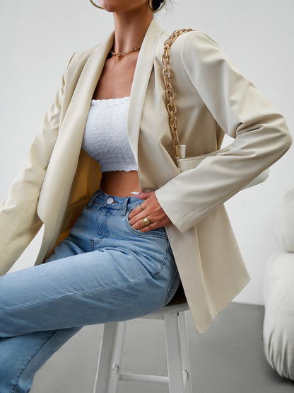 Women's Double-Breasted Blazer Jacket - Professional - Multiple Colors
