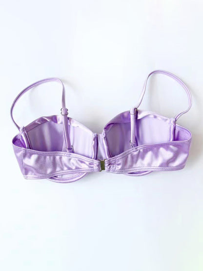 Modern women's clothing sweetheart hottie high-gloss fabric push-up sexy spa skirt bikini