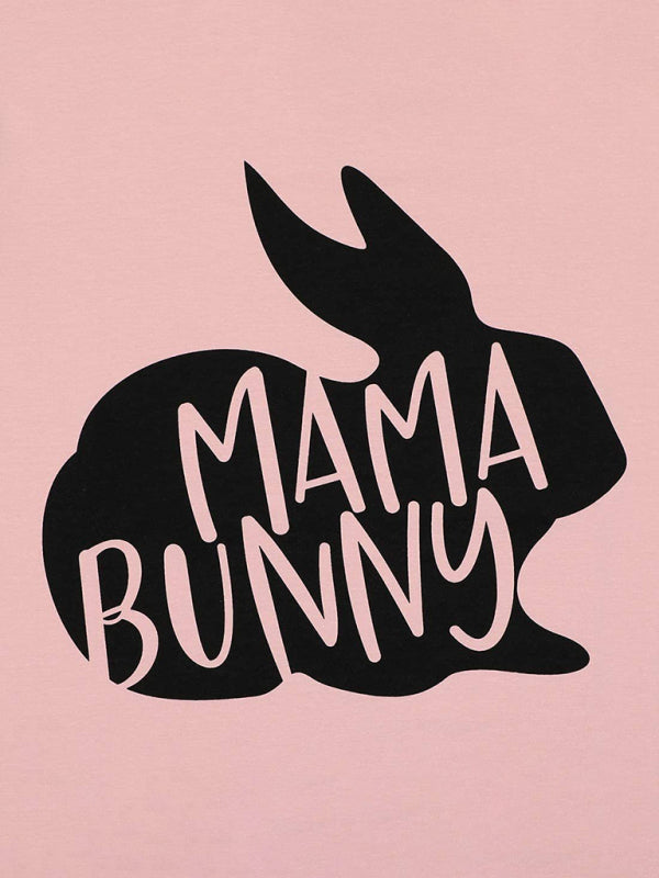 Women's Easter MAMA Bunny Graphic T-Shirt - Funny Holiday Tee