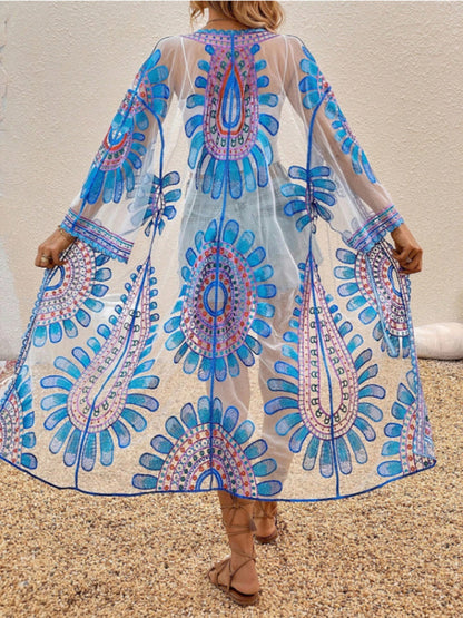 Modern Beach Skirt Casual Vacation Lace Cardigan Bikini Swimsuit Cover-Up Sun Protection Wear