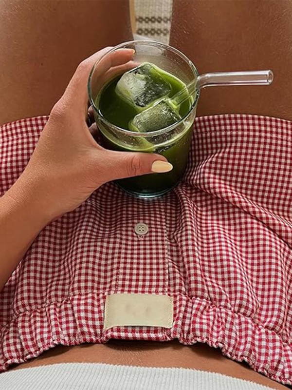 High Waist Wide Leg Plaid Shorts - Vintage Casual Summer Shorts