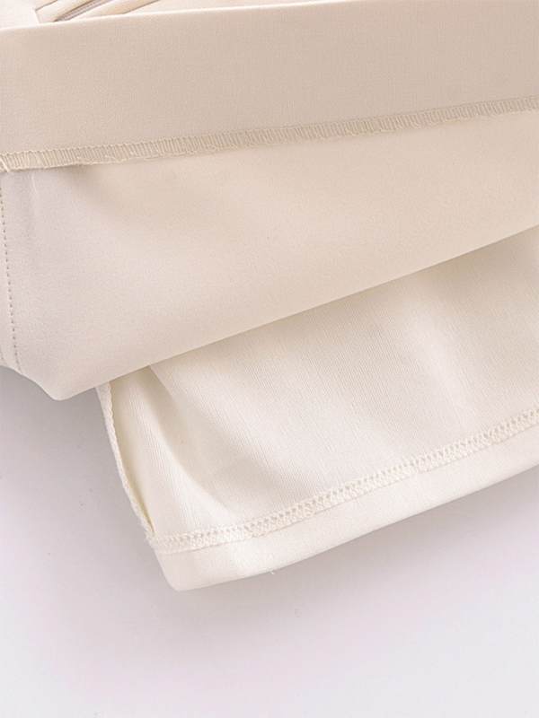 Belted Fitted Dress | Spring Summer Casual | Blue & Cream Colors