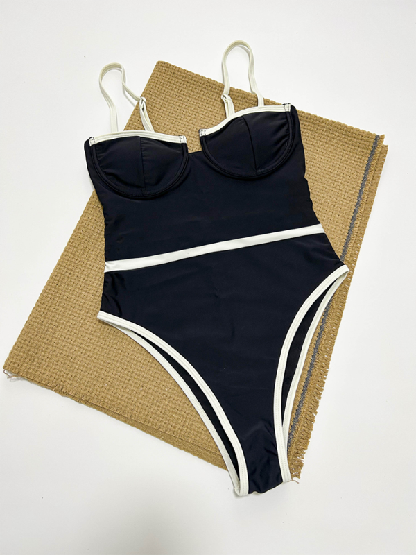 Modern Women's Sexy Splicing One-Piece Swimsuit