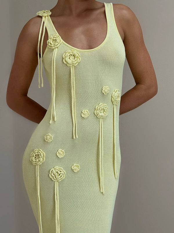 Knitted Beach Cover-up Dress | Swimsuit Sun Protection | Multiple Colors Available