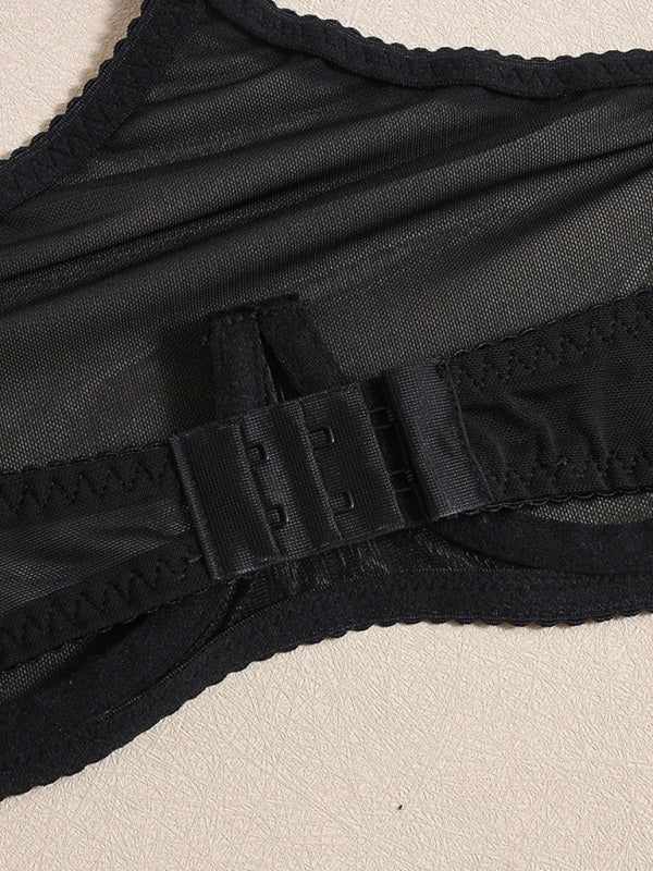 See-through skirt mesh underwear JK uniform playful underwear fun suit