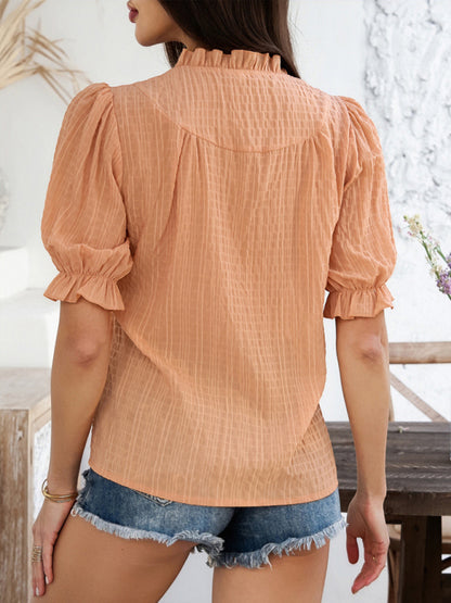 Women's flared half sleeve top