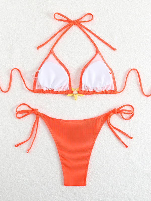 Modern Sexy Strap Starfish Two-Piece Swimsuit