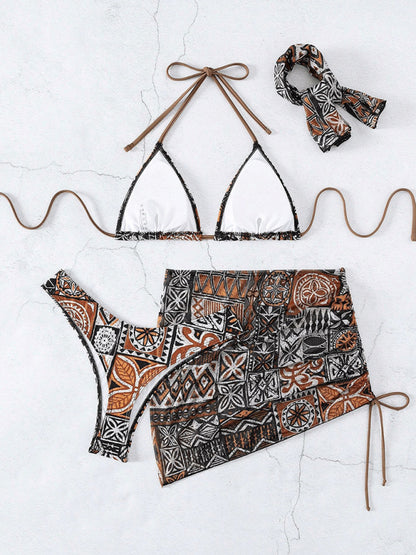Sexy bikini four piece set