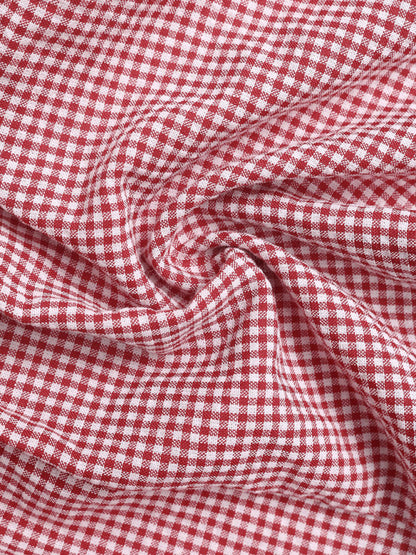 Checked halter neck vest