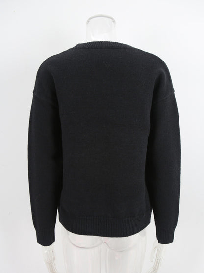 Cute Cherry Valentine's Day Sweater Casual Pullover