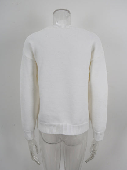 Cute Cherry Valentine's Day Sweater Casual Pullover