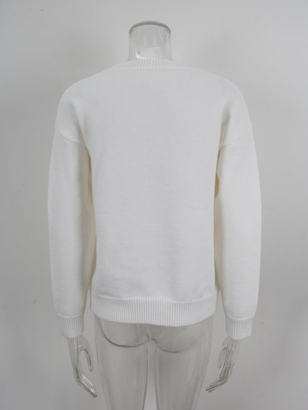 Cute Cherry Valentine's Day Sweater Casual Pullover