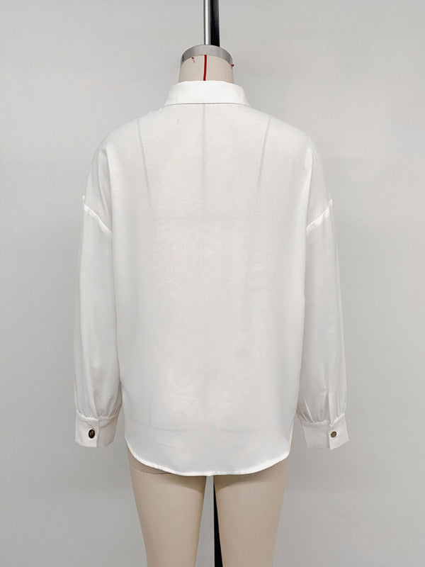 Sequined long-sleeved women's fashionable shirt