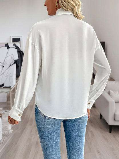 Sequined long-sleeved women's fashionable shirt
