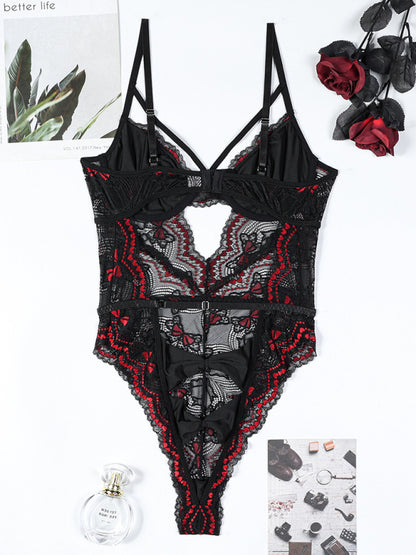 Sexy bodysuit with bow tie at the back