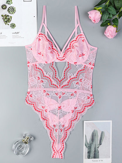 Sexy bodysuit with bow tie at the back