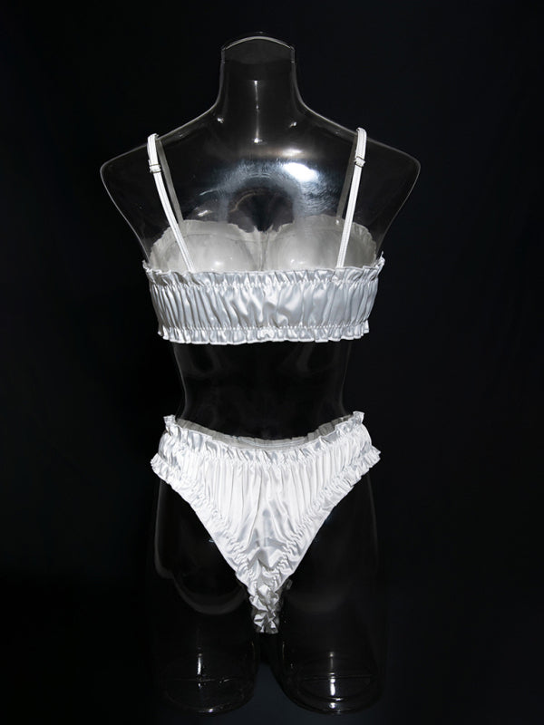 Sexy lingerie set, stretch satin, multi-colored, comfortable home wear