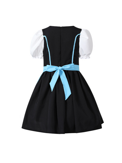 Girls Oktoberfest Costume Dress - Multi-Color Festival Outfit