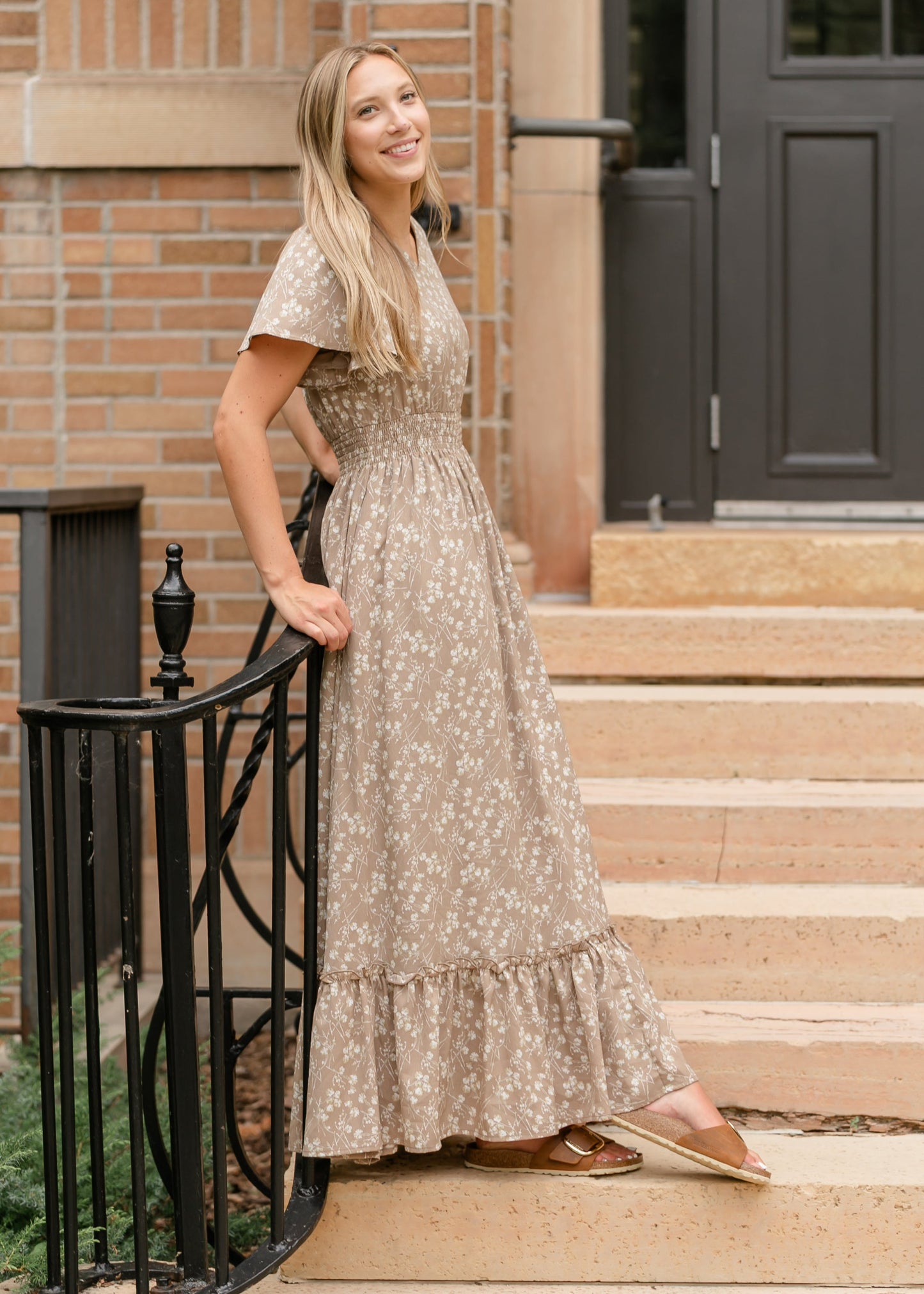 Isabella V Neck Maxi Dress