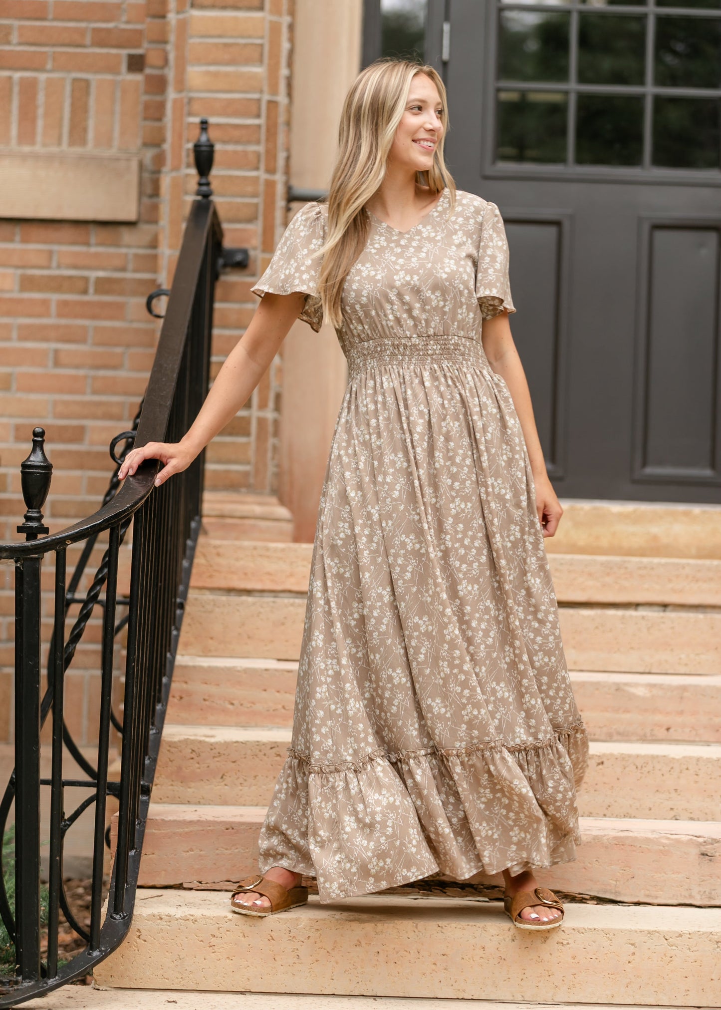 Isabella V Neck Maxi Dress