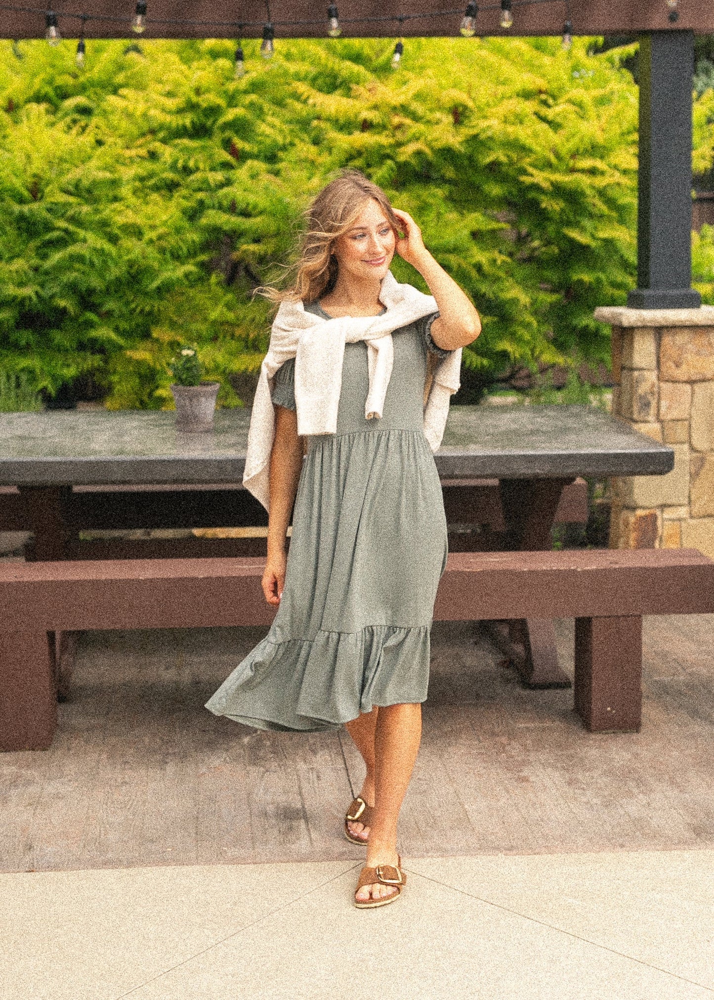 Jess Short Sleeve Midi Dress