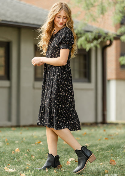 Jess Short Sleeve Midi Dress