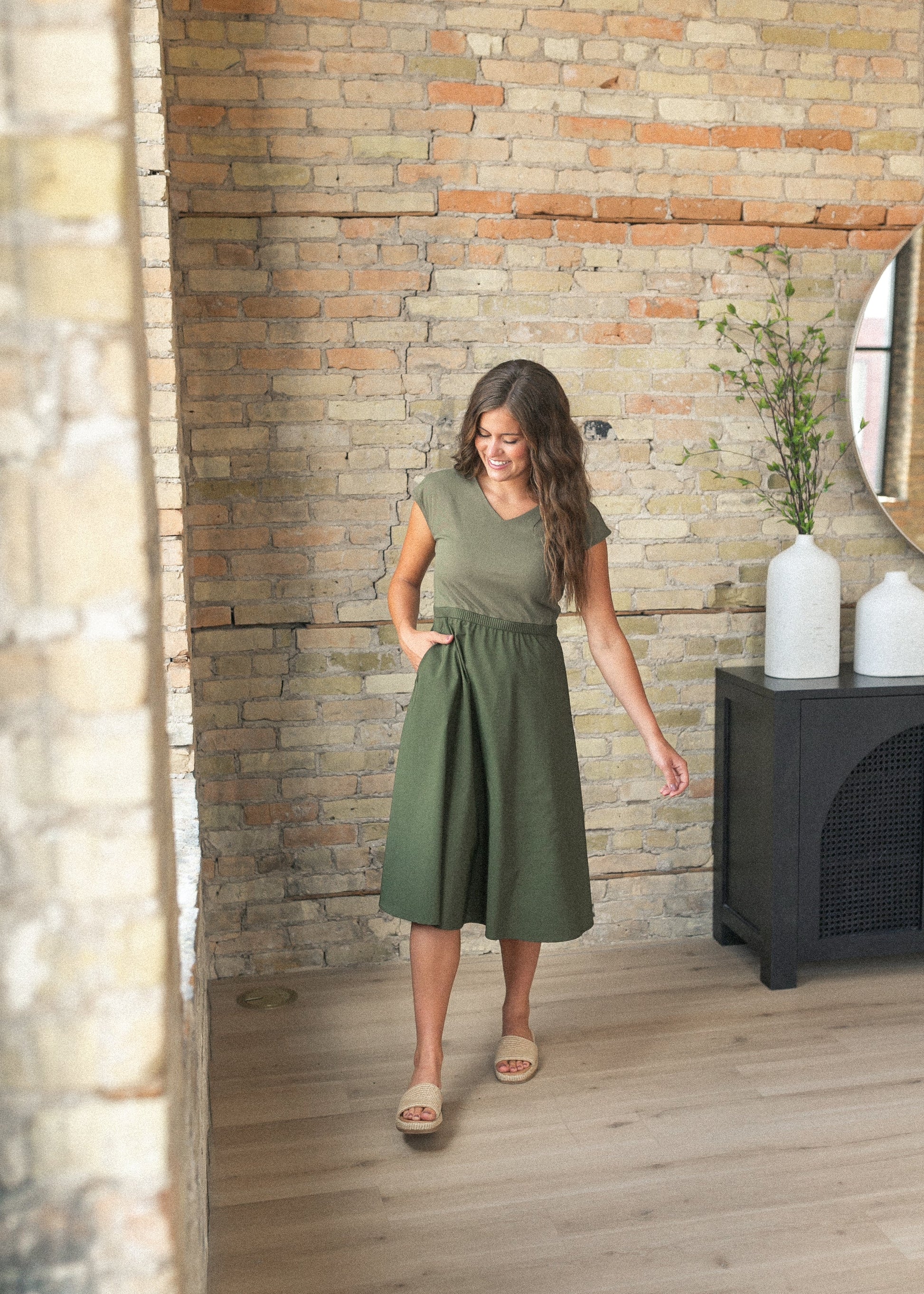 Kate Cap Sleeve Midi Dress