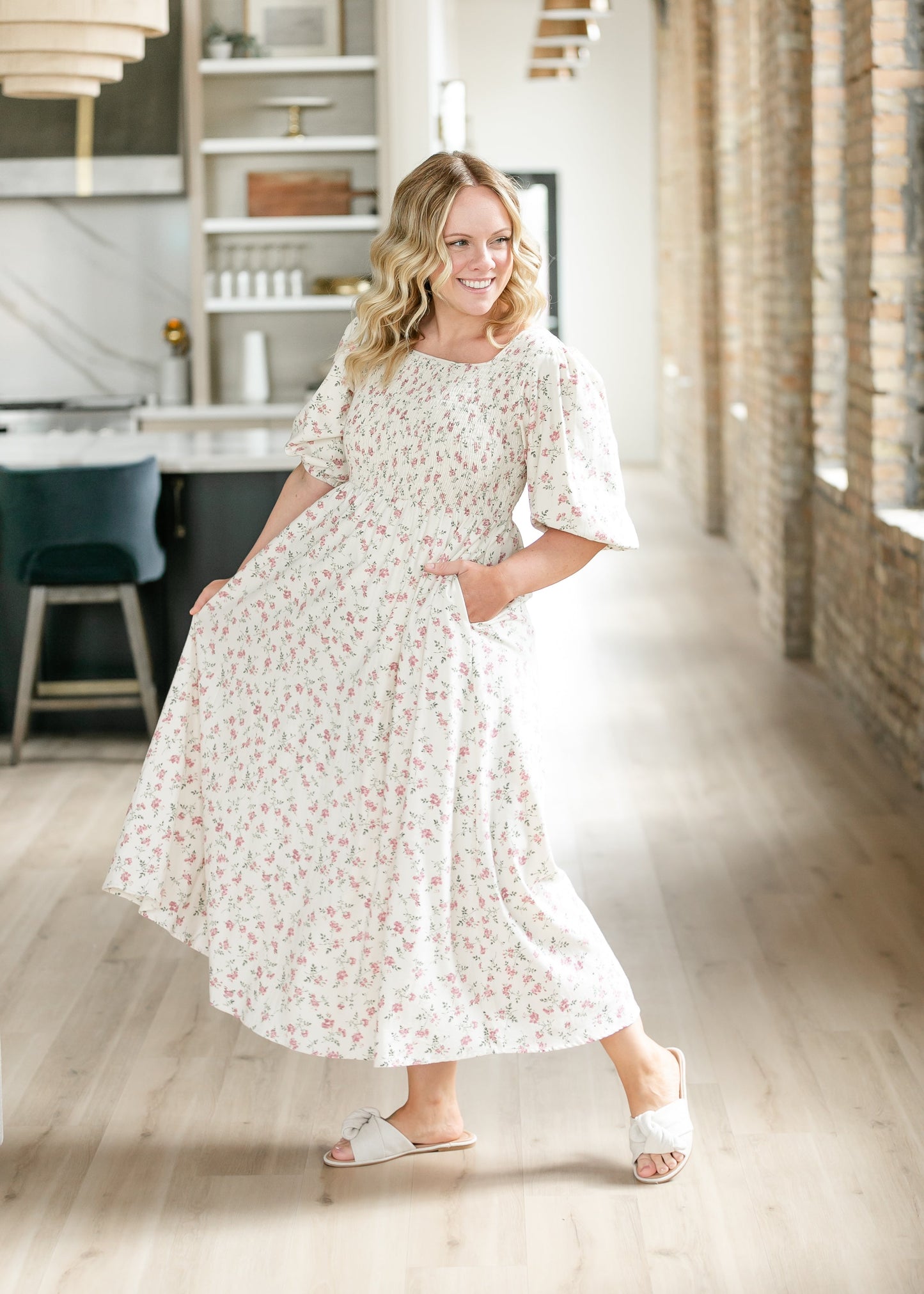 Kayleen Floral Maxi Dress - FINAL SALE Ivory
