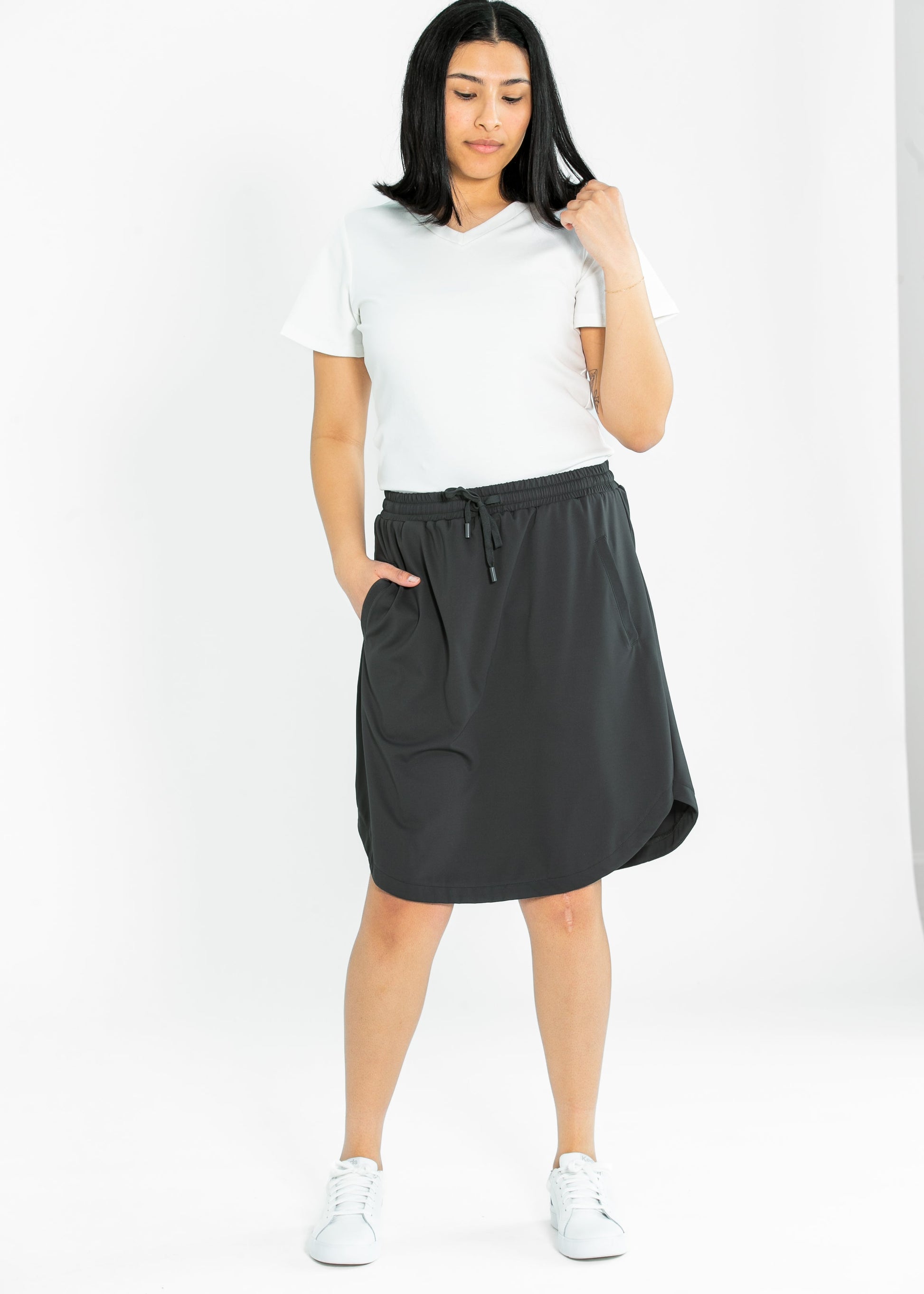 Kenedi Sport Athletic Midi Skirt