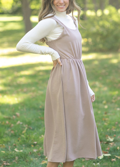 Laken Smocked Back Midi Dress