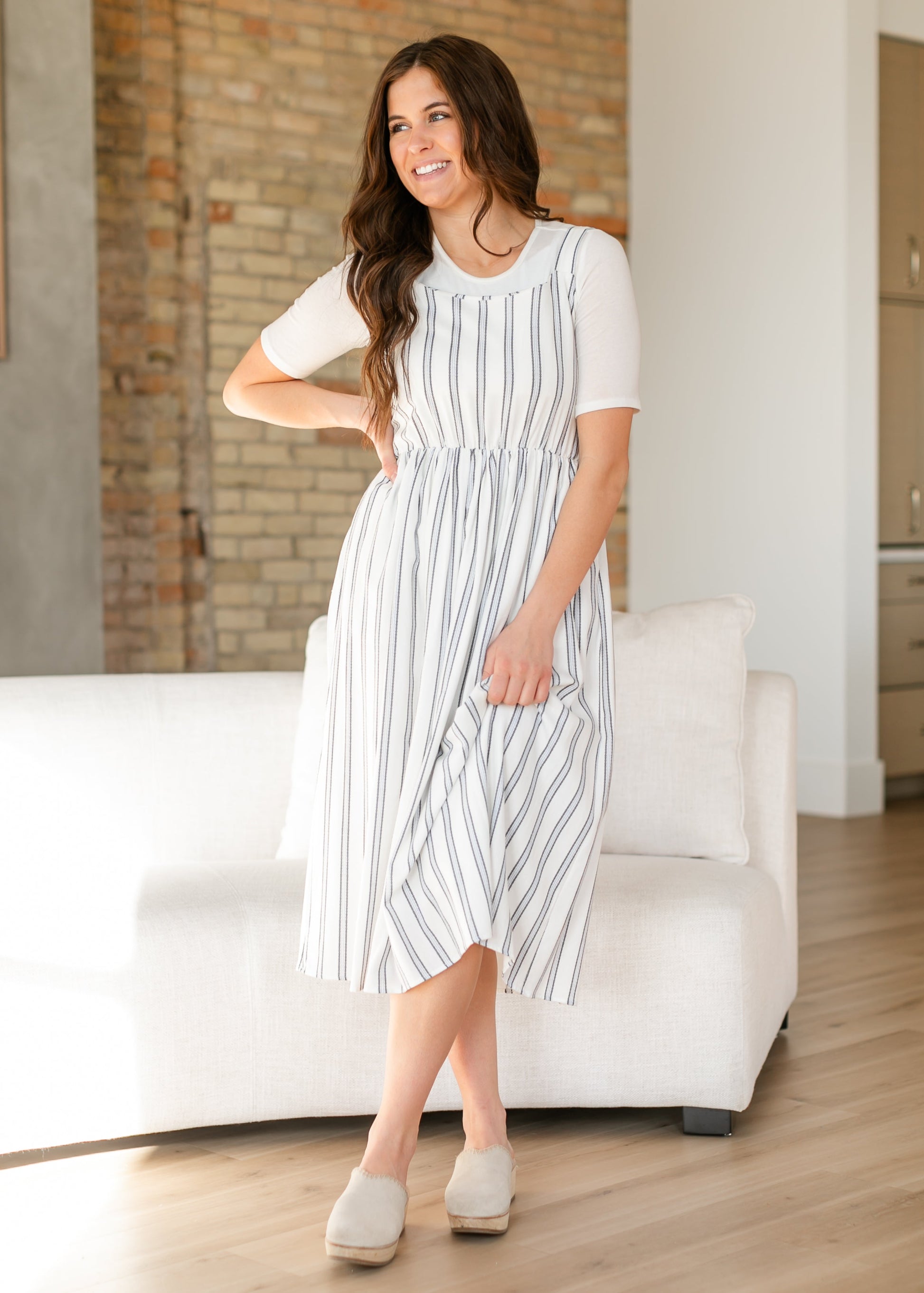 Laken Striped Midi Dress - FINAL SALE
