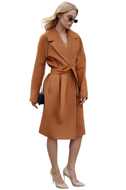 Classic Wool Blend Coat camel