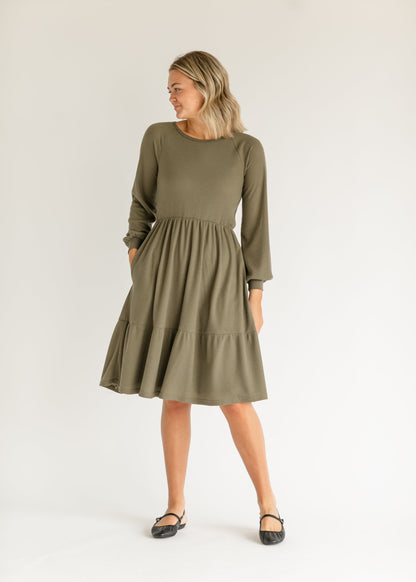 Luna Tiered Midi Dress