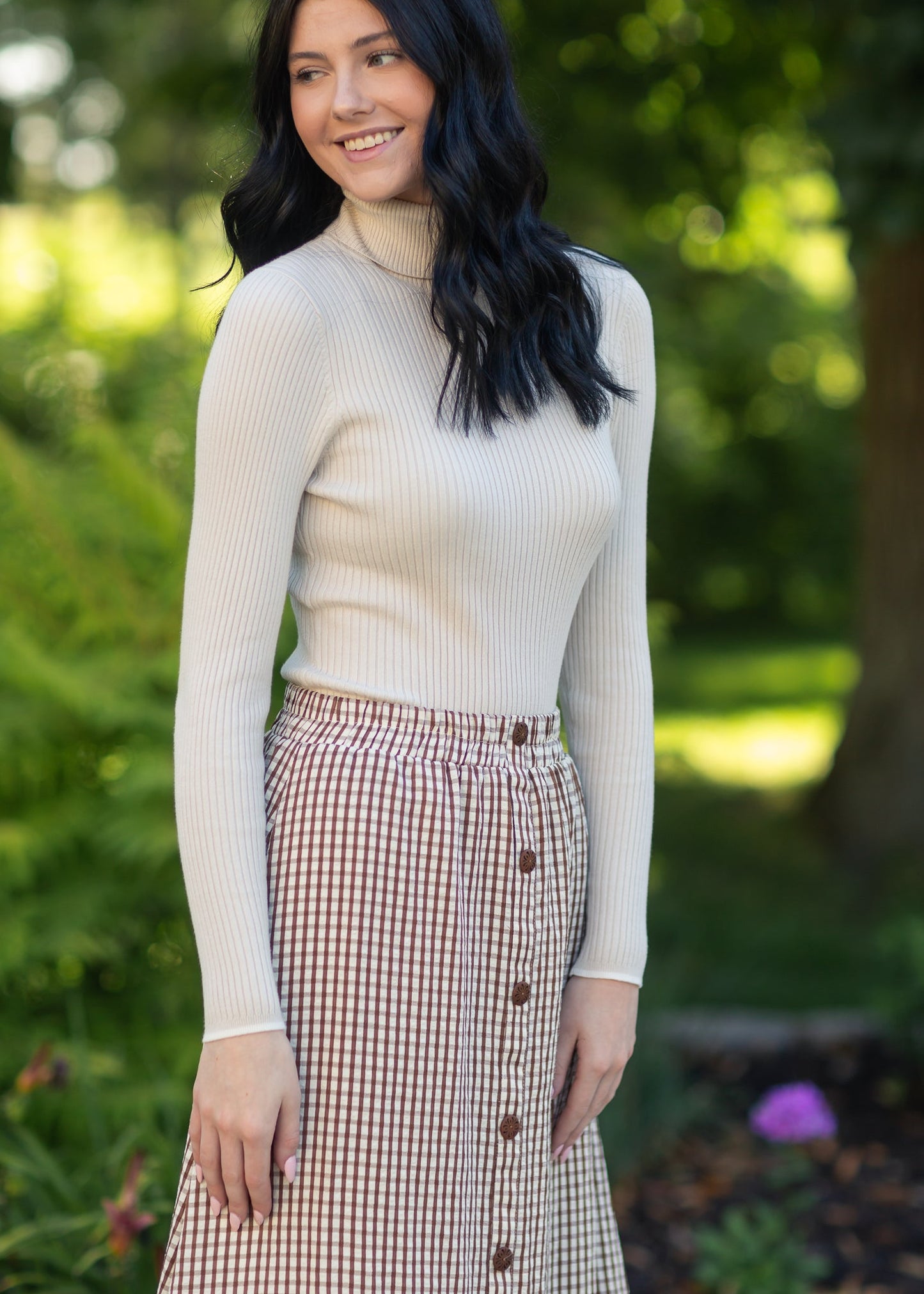 McKenna Gingham Maxi Skirt