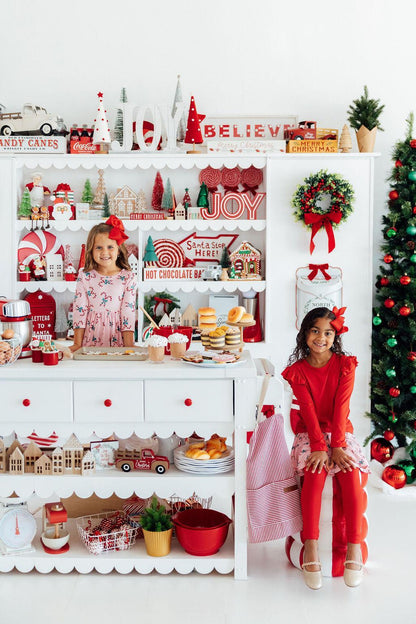 Candy Cane Cutie 3/4 Sleeve Pocket Twirl Dress