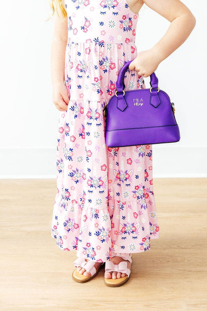 Retro Daydream Ruffle Maxi Dress