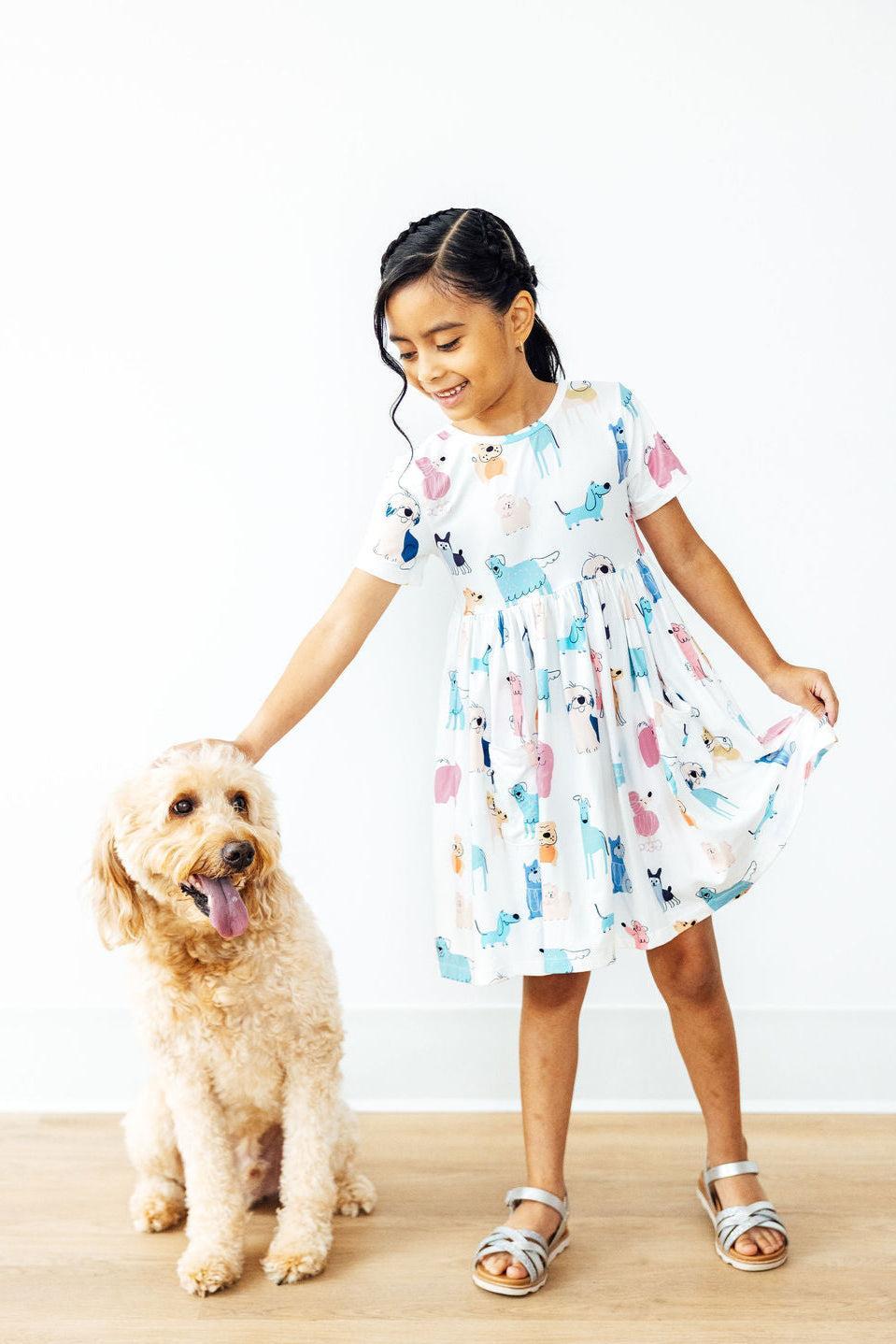 Puppy Pals S/S Pocket Twirl Dress