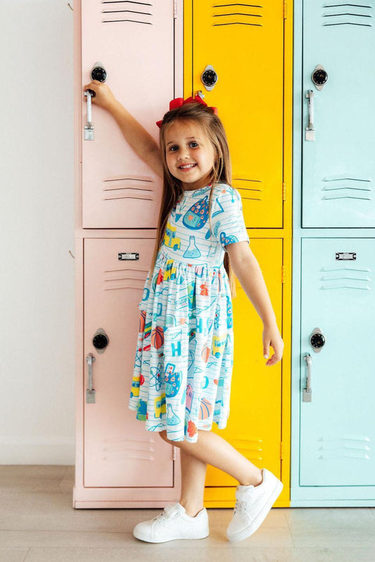 School Rules S/S Pocket Twirl Dress