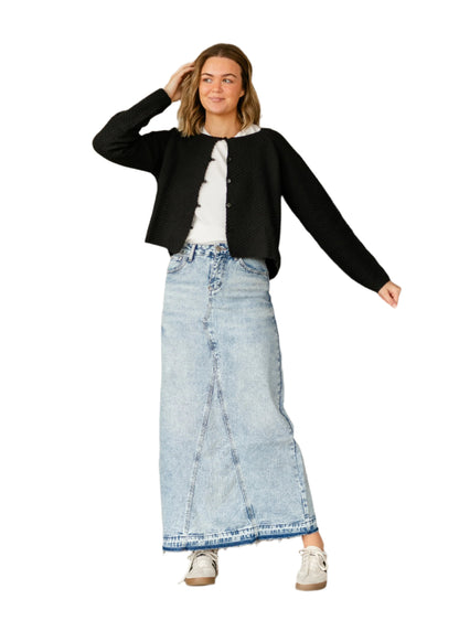 Mina Denim Maxi Skirt
