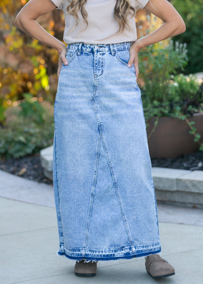 Mina Denim Maxi Skirt